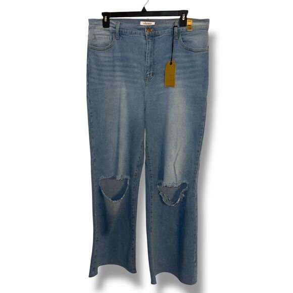 Vibrant Mui Back to School Flare Jeans Sz 3x - Picture 1 of 10